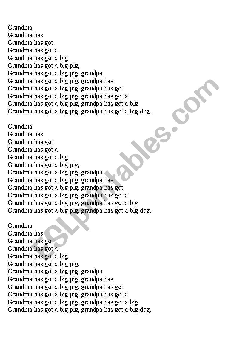 Stairs for reading, sound [g] worksheet
